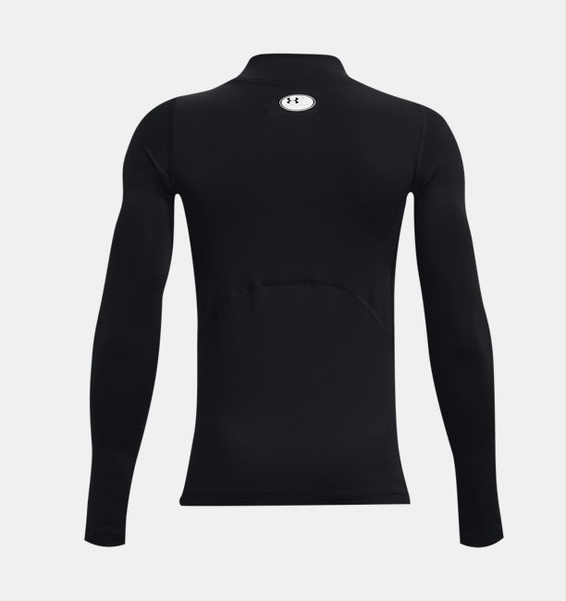 Siyah Çocuk UA HG Armour Mock Uzun Kollu Tişört