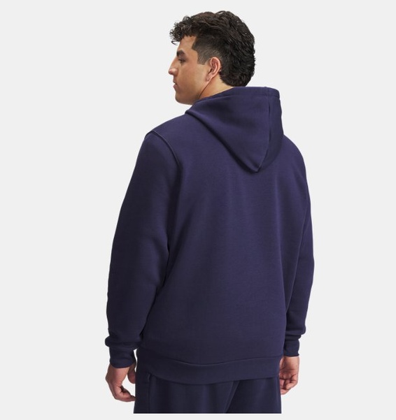 Lacivert Erkek UA Icon Fleece Kapüşonlu Üst