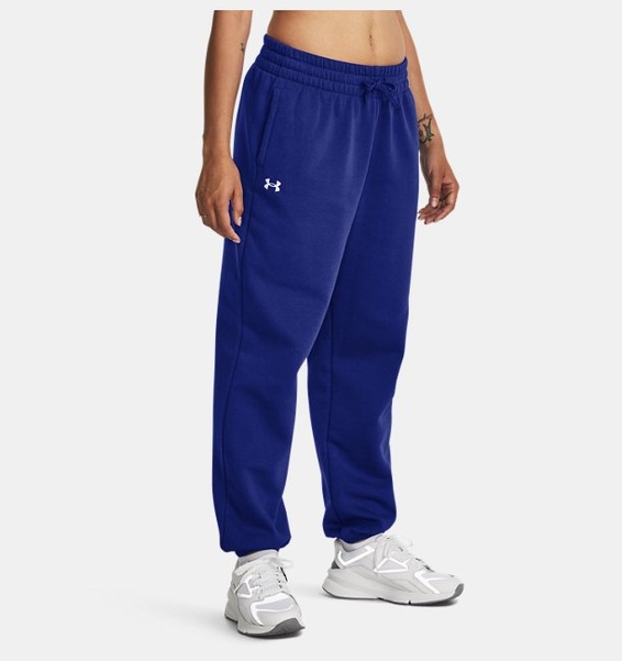 Lacivert Kadın UA Rival Fleece Oversized Eşofman Altı