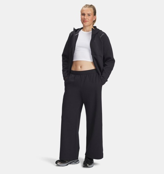 Siyah Kadın UA Unstoppable Fleece Tam Fermuarlı Sweatshirt
