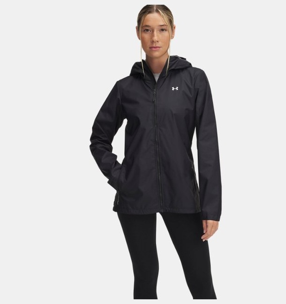 Siyah Kadın UA Forefront Rain Mont