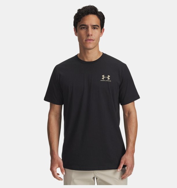 Siyah Erkek UA Sportstyle LC Kısa Kollu T-shirt