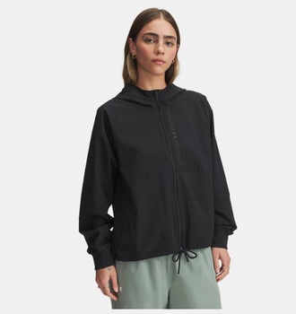 Kadın UA Dokuma Tam Boy Fermuarlı Mont