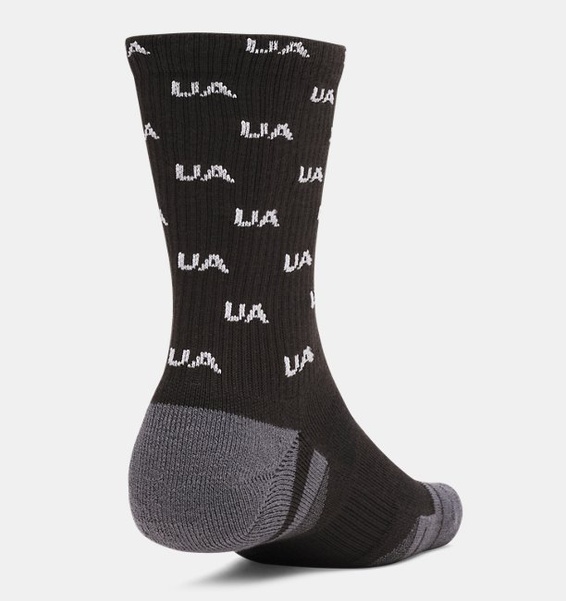 Siyah Unisex UA Perf Tech Nov 3’lü Paket Crew Çorap