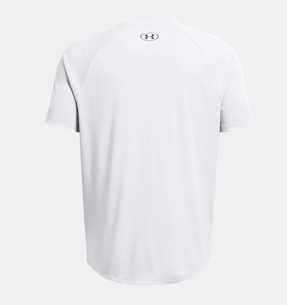 Beyaz Erkek UA Tech Textured Kısa Kollu T-shirt