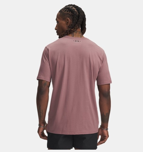 Kahverengi Erkek UA Project Rock Brahma Bull Kısa Kollu T-shirt