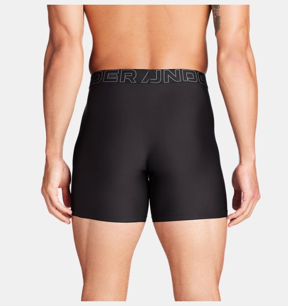 Siyah Erkek UA Performance Tech Mesh -Solid 6 in 3'lü İç Giyim