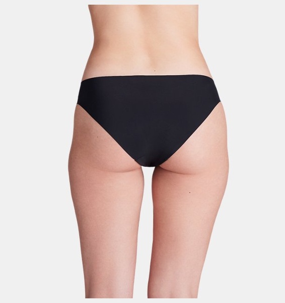 Siyah Kadın UA Pure Stretch No Show Bikini-Solid 3'lü Paket İç Giyim