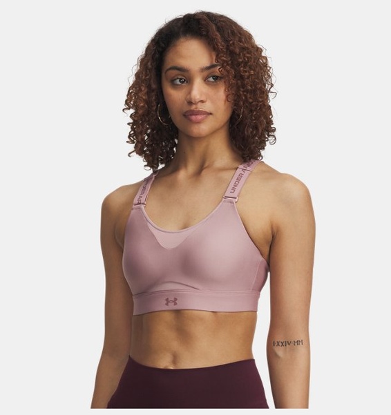 Pembe Kadın UA Infinity High 2.0 Spor Sütyeni