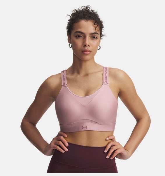 Pembe Kadın UA Infinity High 2.0 Spor Sütyeni