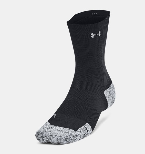 Siyah Unisex UA Ad Run Cushion 3'lü Crew Çorap