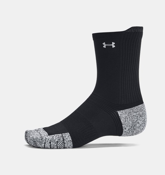 Siyah Unisex UA Ad Run Cushion 3'lü Crew Çorap