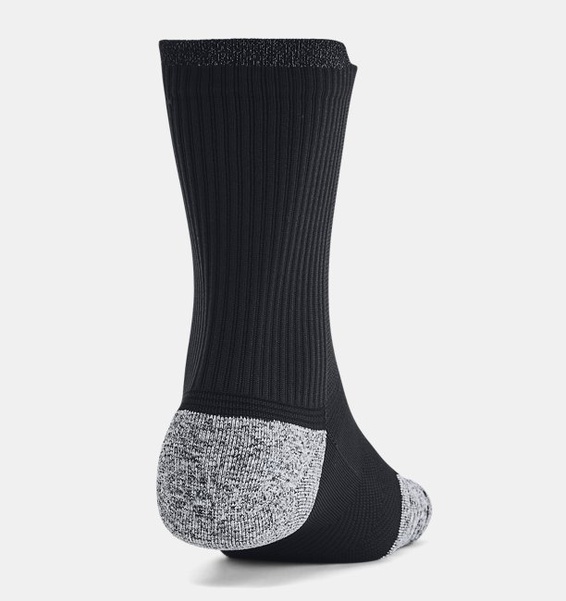 Siyah Unisex UA Ad Run Cushion 3'lü Crew Çorap