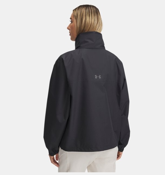 Gri Kadın UA Cloudstrike Anorak Yağmurluk