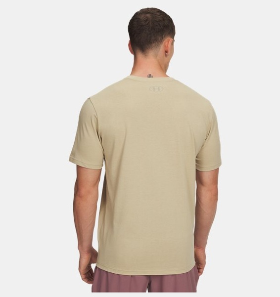 Kahverengi Erkek UA ABC Camo Boxed Logo Kısa Kollu T-shirt