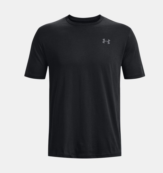 Siyah Erkek UA Left Chest Lockup Kısa Kollu T-shirt