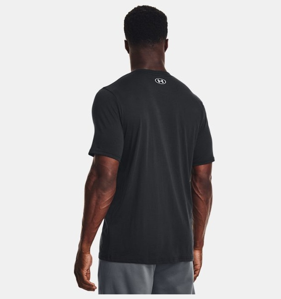 Siyah Erkek UA Left Chest Lockup Kısa Kollu T-shirt