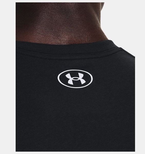 Siyah Erkek UA Left Chest Lockup Kısa Kollu T-shirt