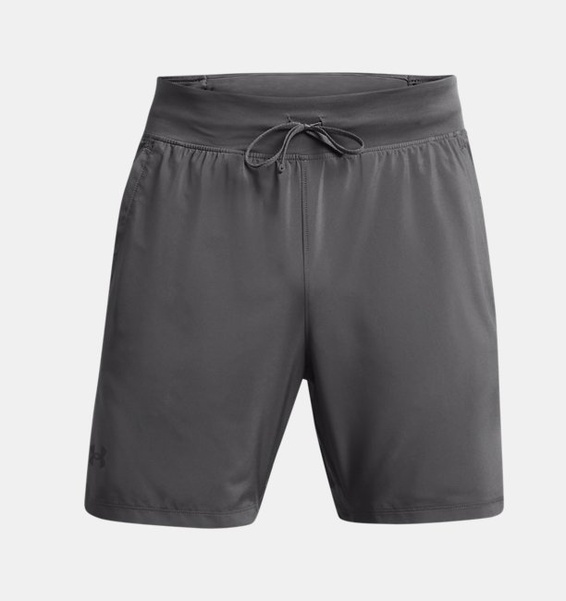 Gri Erkek UA Launch Pro 2n1 7inch Şort
