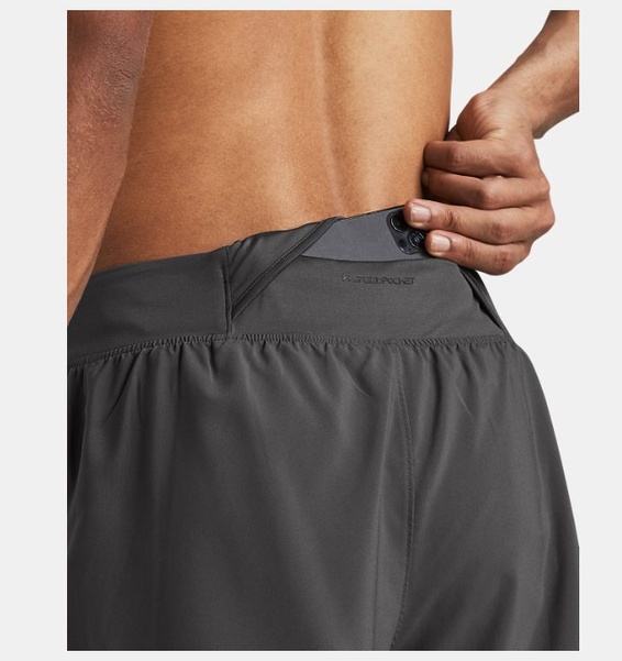 Gri Erkek UA Launch Pro 2n1 7inch Şort