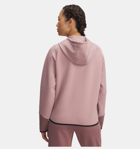 Pembe Kadın UA Unstoppable Fleece Tam Fermuarlı Sweatshirt