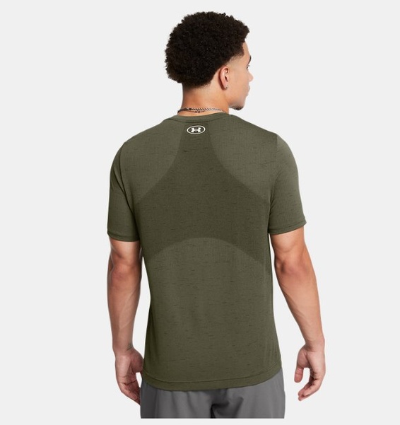 Yeşil Erkek UA Vanish Dikişsiz Kısa Kollu T-shirt