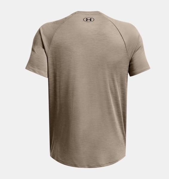 Kahverengi Erkek UA Tech Textured Kısa Kollu T-shirt