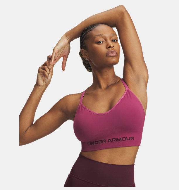 Kadın UA Vanish Dikişsiz Low Spor Sütyeni Kırmızı