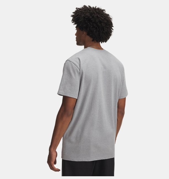 Gri Erkek UA Curry Heavyweight Logo T-shirt