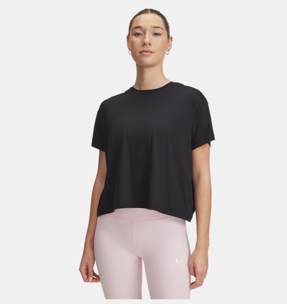 Siyah Kadın UA Movement Kısa Kollu T-shirt