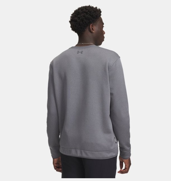 Gri Erkek UA Sweater Fleece Crew Sweatshirt