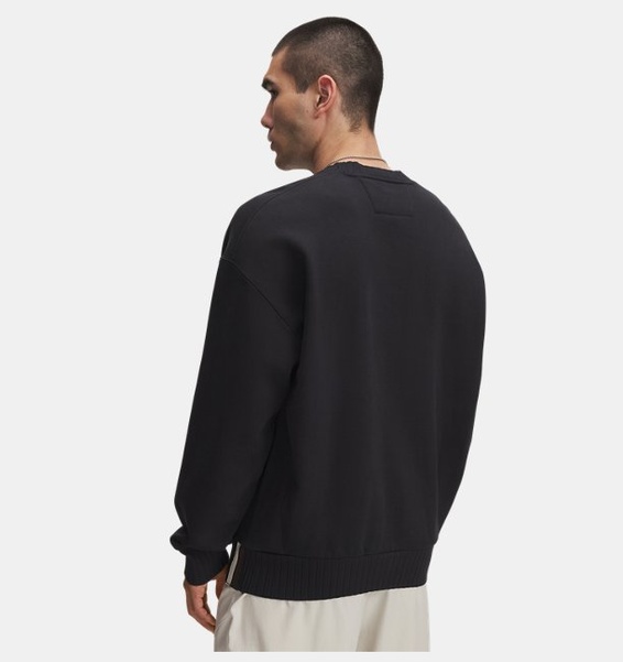 Siyah Erkek UA Icon Heavy Rib Crew Sweatshirt