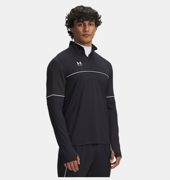 Siyah Erkek UA Challenger Antrenman 1/4 Fermuarlı Sweatshirt