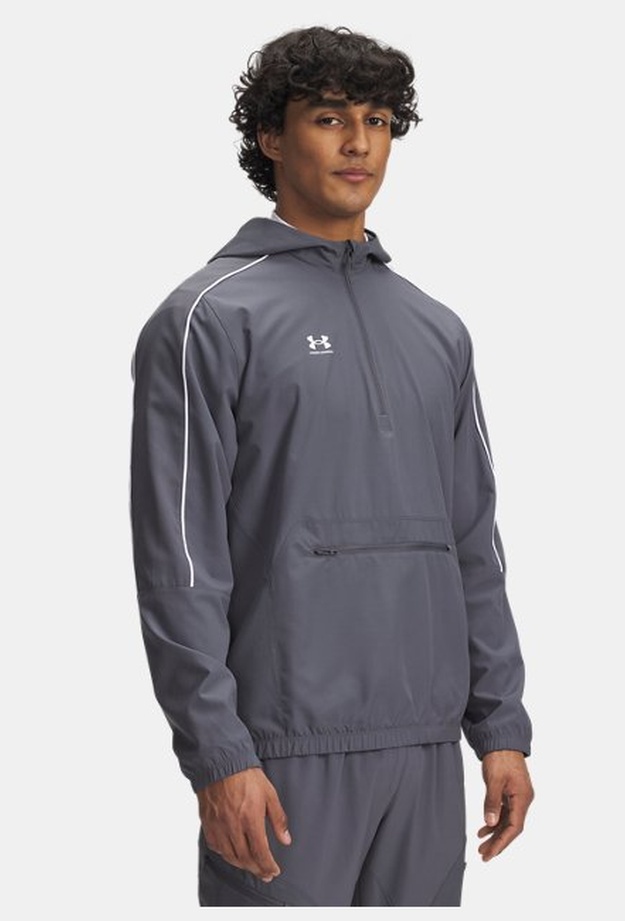Erkek UA Challenger Warmup Ceket Gri 198632868713 | Under Armour