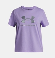 Kız Çocuk UA Rival Shimmer Kısa Kollu T-Shirt