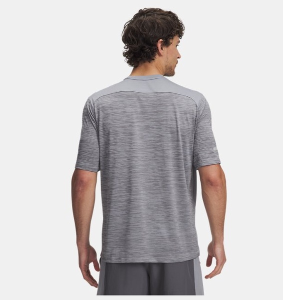 Gri Erkek UA Tech Utility Kısa Kollu T-Shirt
