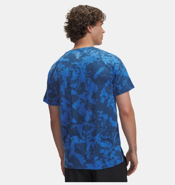 Mavi Erkek UA Launch Printed Kısa Kollu T-Shirt