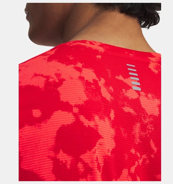 Kırmızı Erkek UA Launch Printed Kısa Kollu T-Shirt