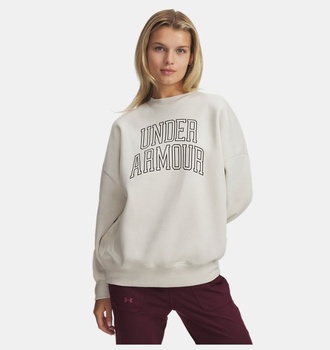 Kadın UA Rival Fleece Oversize Varsity Crew Sweatshirt