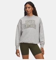 Kadın UA Rival Fleece Oversize Varsity Crew Sweatshirt