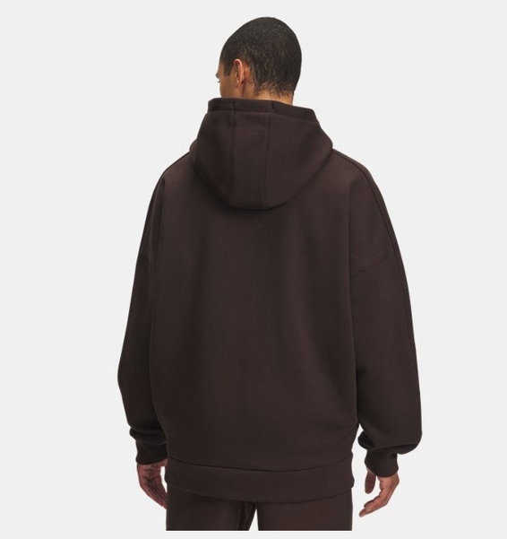 Kahverengi Erkek UA Icon Heavyweight Colorblocked Kapüşonlu Sweatshirt