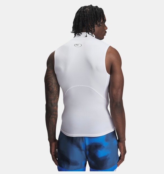Beyaz Erkek UA HG Armour Comp Mock Atlet