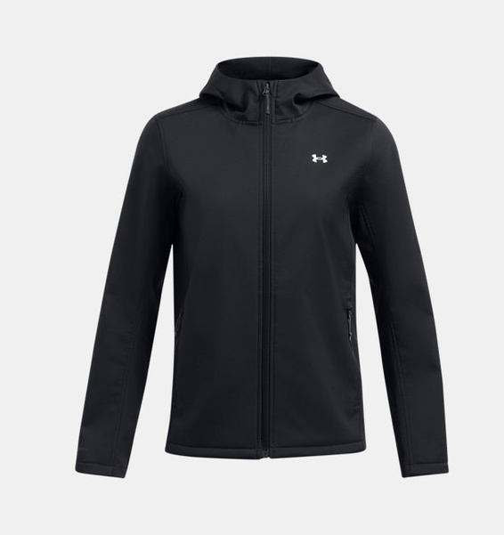 Siyah Kadın UA Storm ColdGear® Infrared Shield 2.0 Kapüşonlu Mont