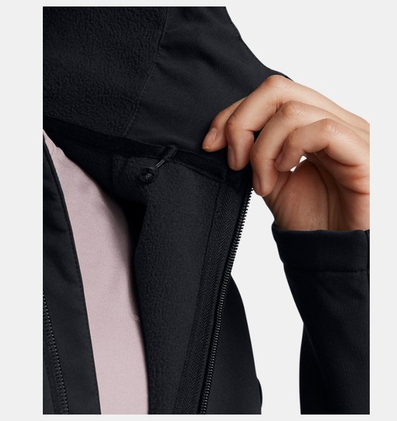 Siyah Kadın UA Storm ColdGear® Infrared Shield 2.0 Kapüşonlu Mont