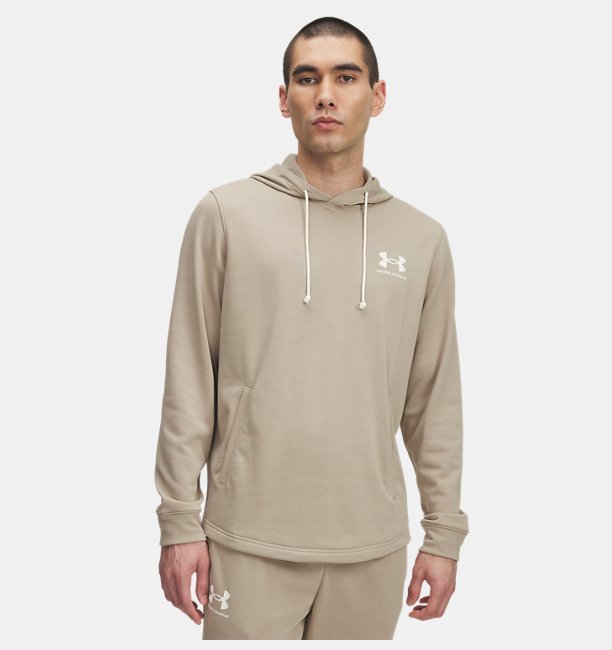 Erkek UA Rival Terry LC Kapüşonlu Üst Kahverengi