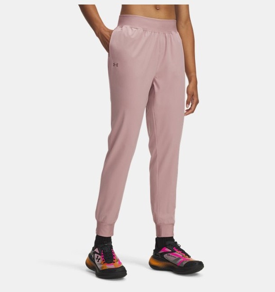 Pembe Kadın UA Rival High Rise Dokuma Pantolon