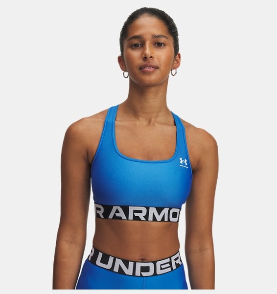 Mavi Kadın UA HG Mid Branded Spor Sütyeni