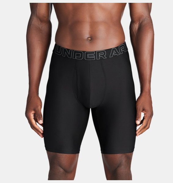 Siyah Erkek UA Performance Tech Mesh -Solid 9 In 3'lü Paket İç Giyim
