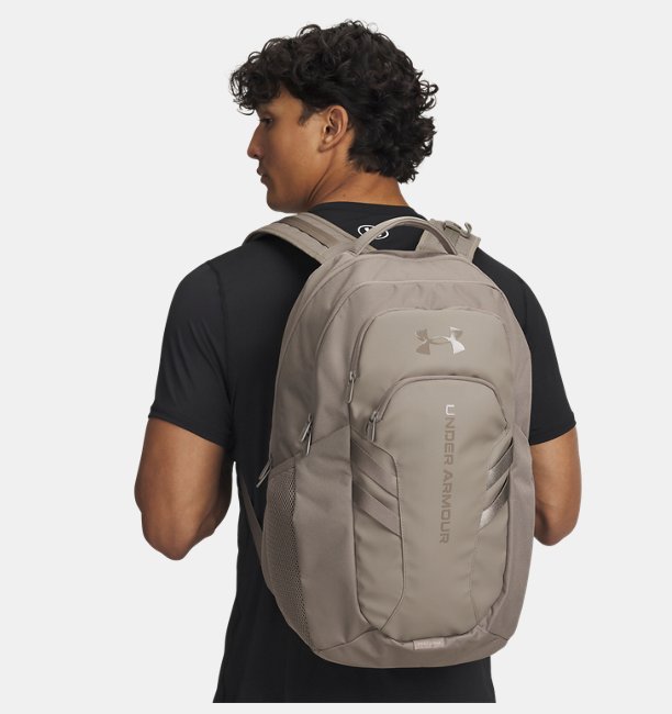 Unisex UA Hustle 6.0 Pro Sırt Çantası Kahverengi