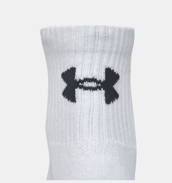Beyaz Unisex UA Tc 3'lü Paket Qtr Çorap